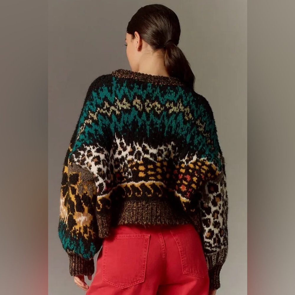 Anthropologie x Pilcro Relaxed Crew-Neck Sweater Size XS NWT - Picture 4 of 15